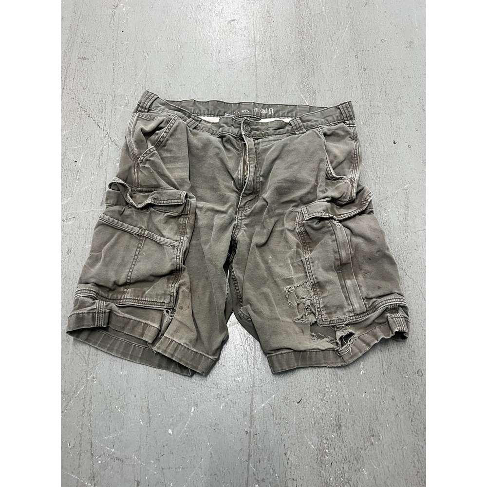 Carhartt Cargo Shorts Mens 36 Green Relaxed‎ Fit Utility Pocket Rugged Workwear